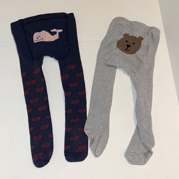 Baby Gap Bear Whale Cable Knit Tights 24M-2T - Picture 2 of 4